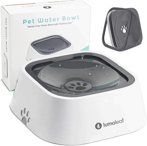 spill free dog water bowl.